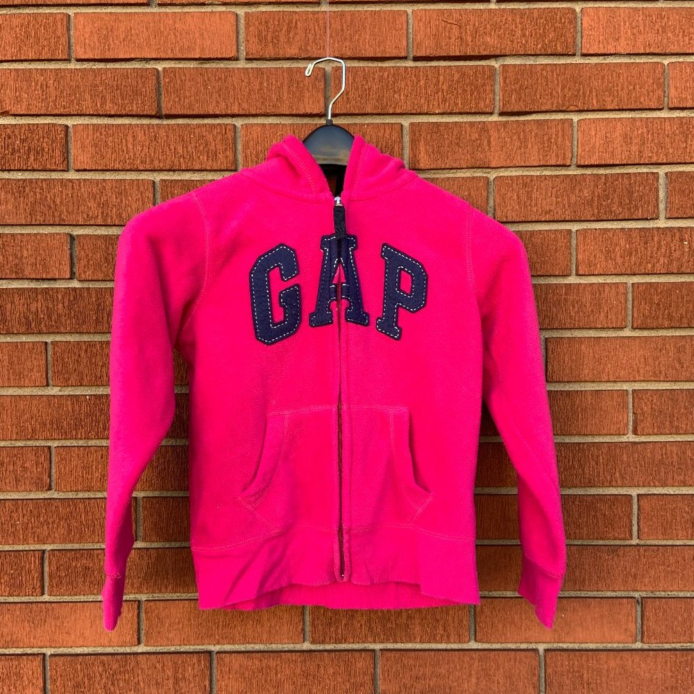 Gap Kids Girls Pink Zip Up Sherpa Hoodie